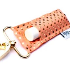 Peach Gold Dot LippyClip Lip Product Holder